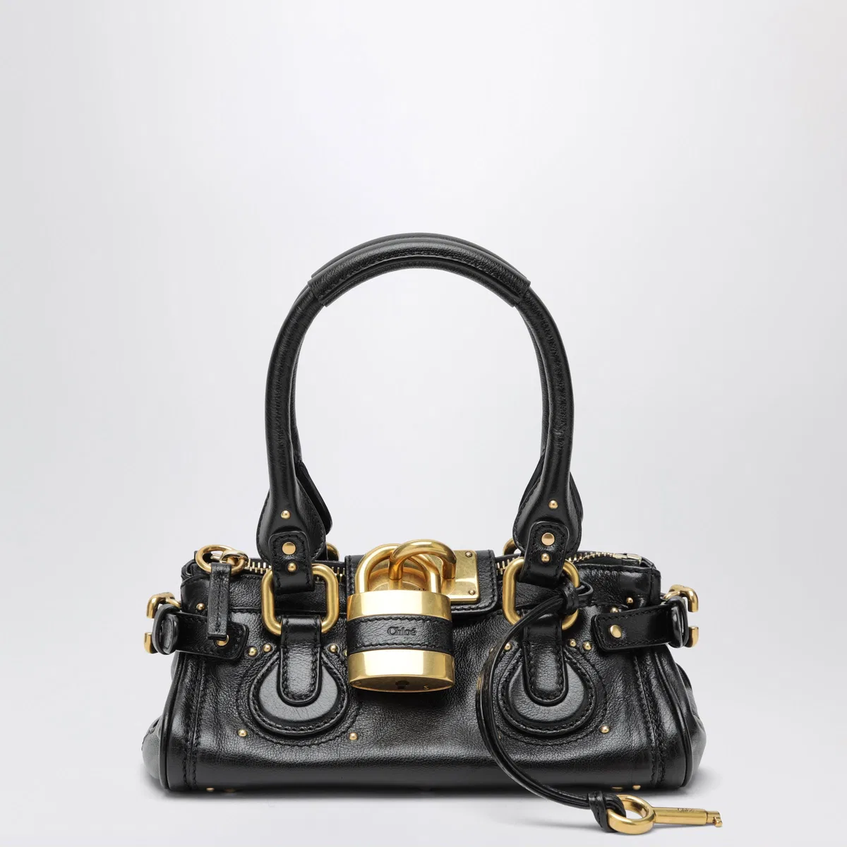 Chloé Small Black Paddington Leather Bag