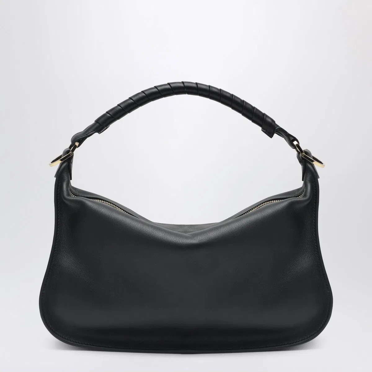 Chloé Small Marcie Leather Bag In Black