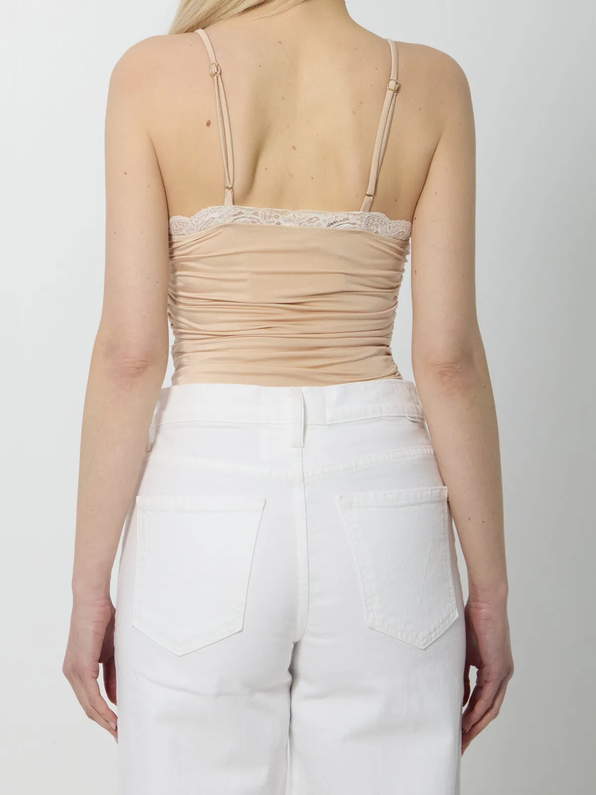 Chloé Ruched Lace Bodysuit
