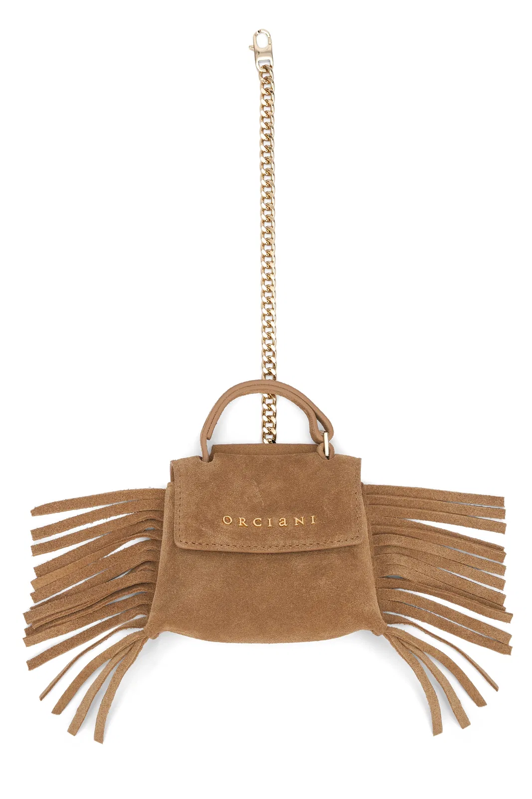 Orciani Charm Sveva In Leather With Fringes