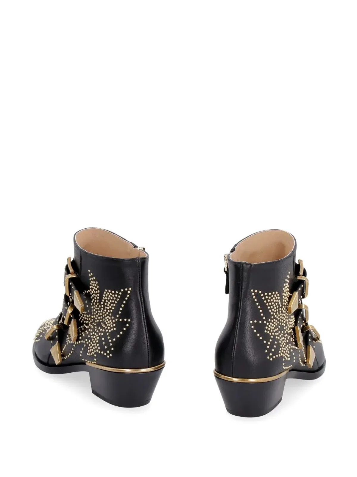 Chloé Embellished Nappa Leather Susanna Ankle 