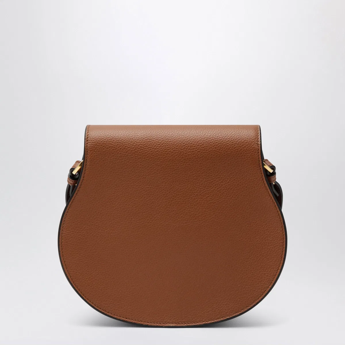 Chloé Saddle Marcie Bag In Light Brown Grained