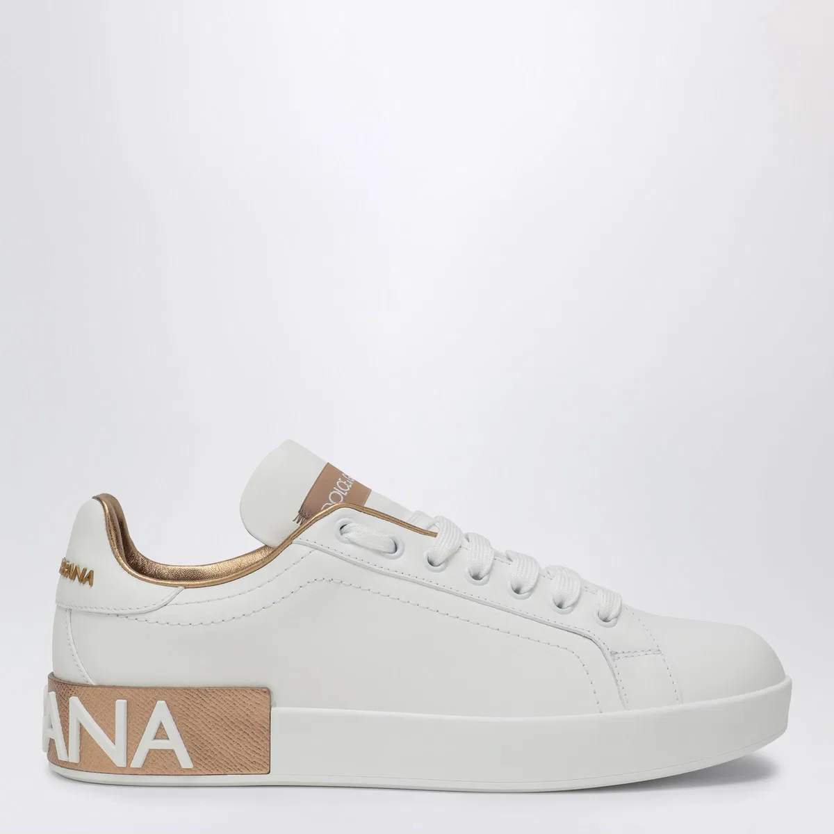 Dolce Gabbana Dolce&Gabbana White/Gold Portofino Sneak
