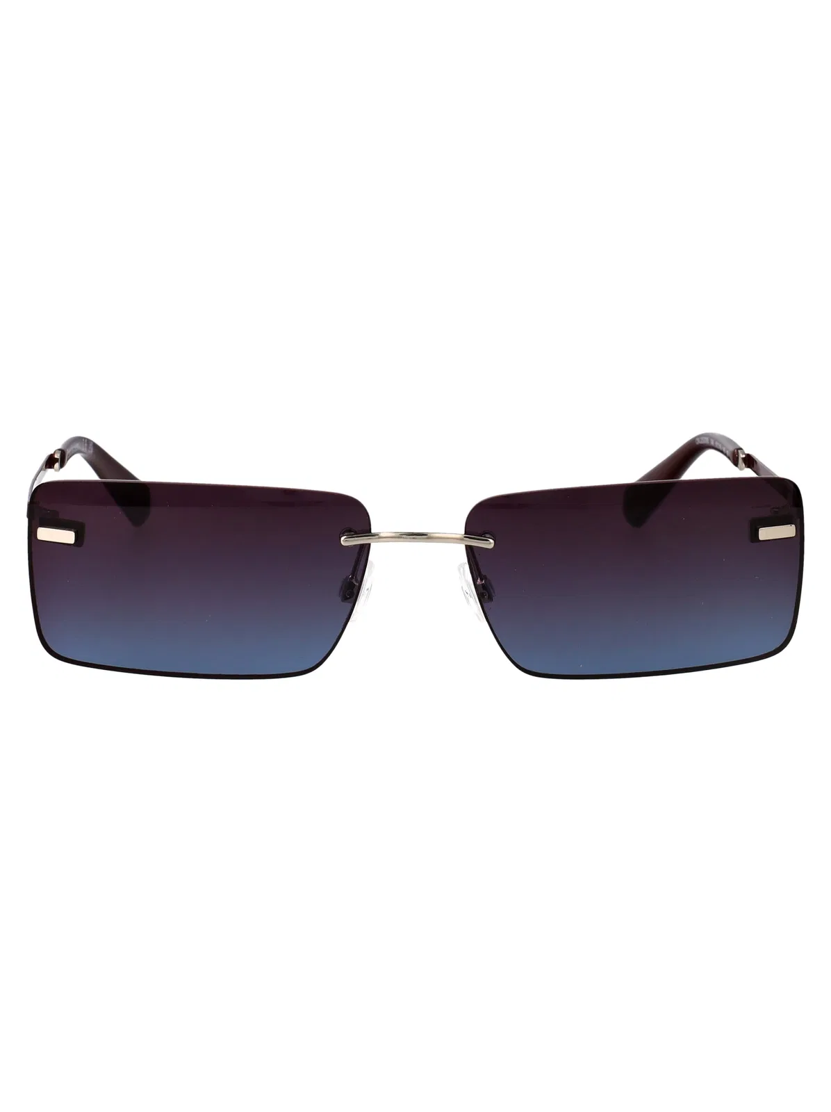Calvin Klein Jeans Burgundy To Blue Metal Sunglasses