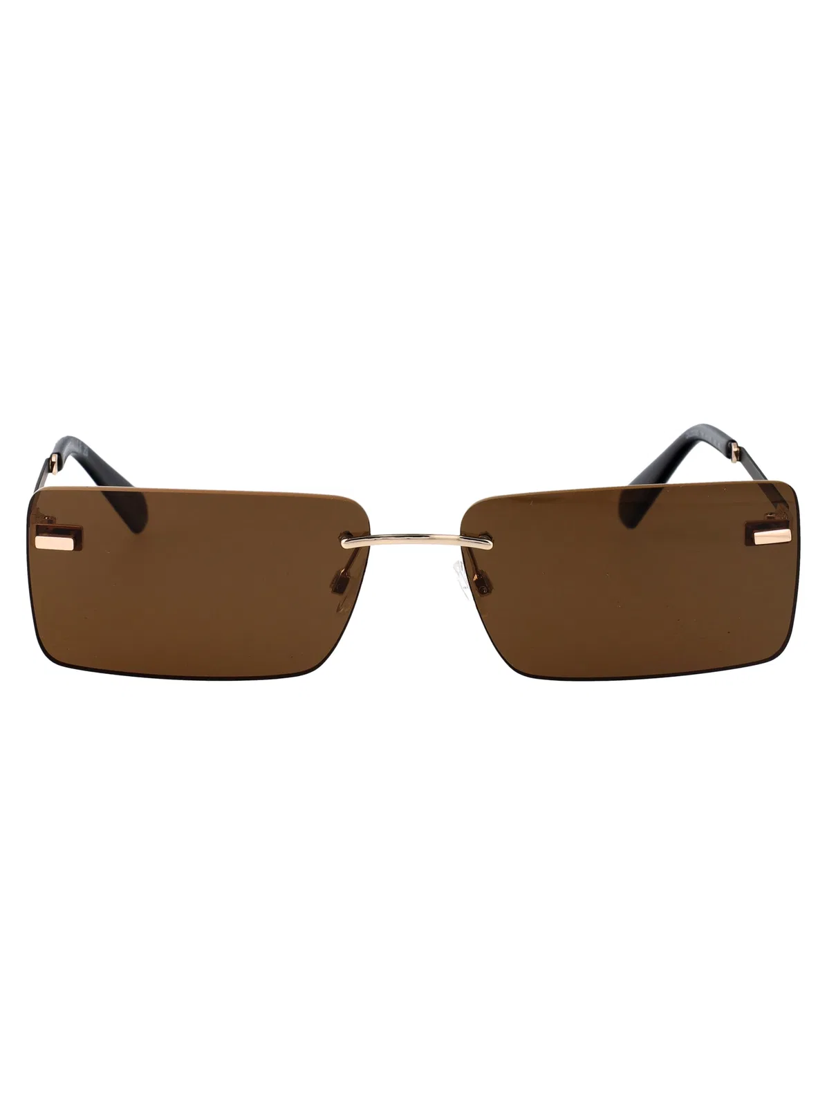 Calvin Klein Jeans Gold/Brown Metal Sunglasses