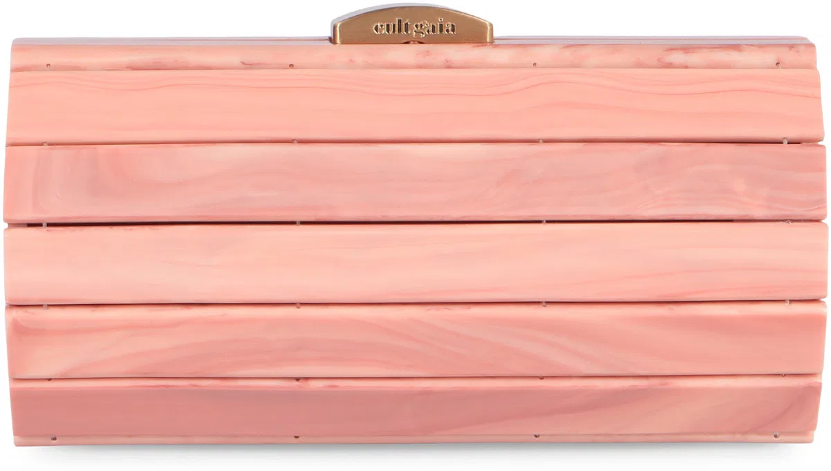 Cult Gaia Pink Acrylic Resin Clutch