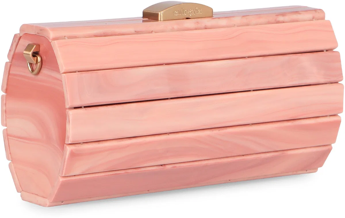 Cult Gaia Pink Acrylic Resin Clutch