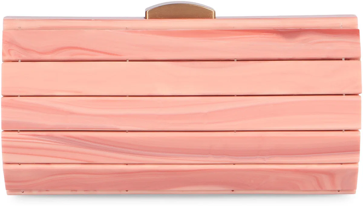 Cult Gaia Pink Acrylic Resin Clutch