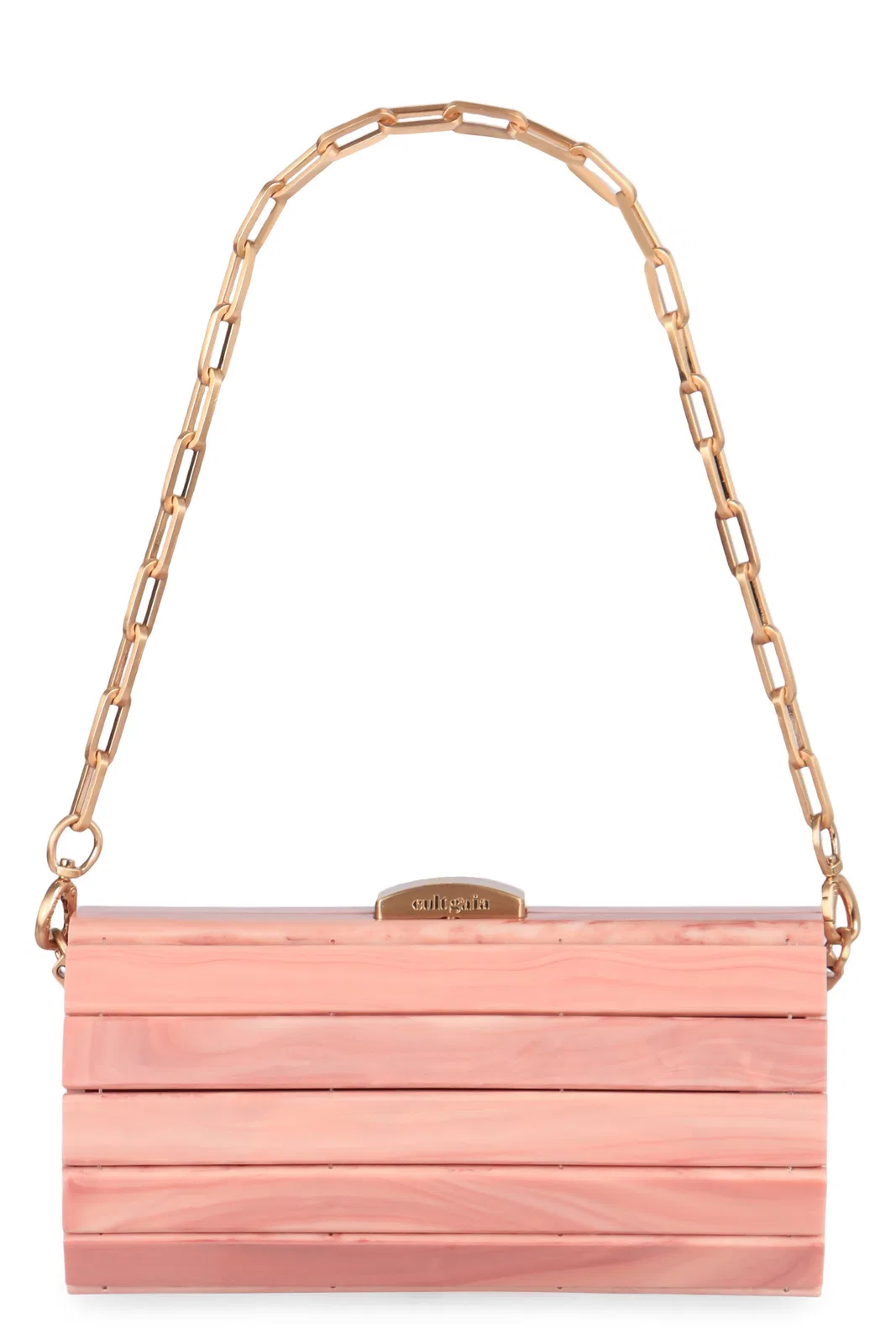 Cult Gaia Pink Acrylic Resin Clutch