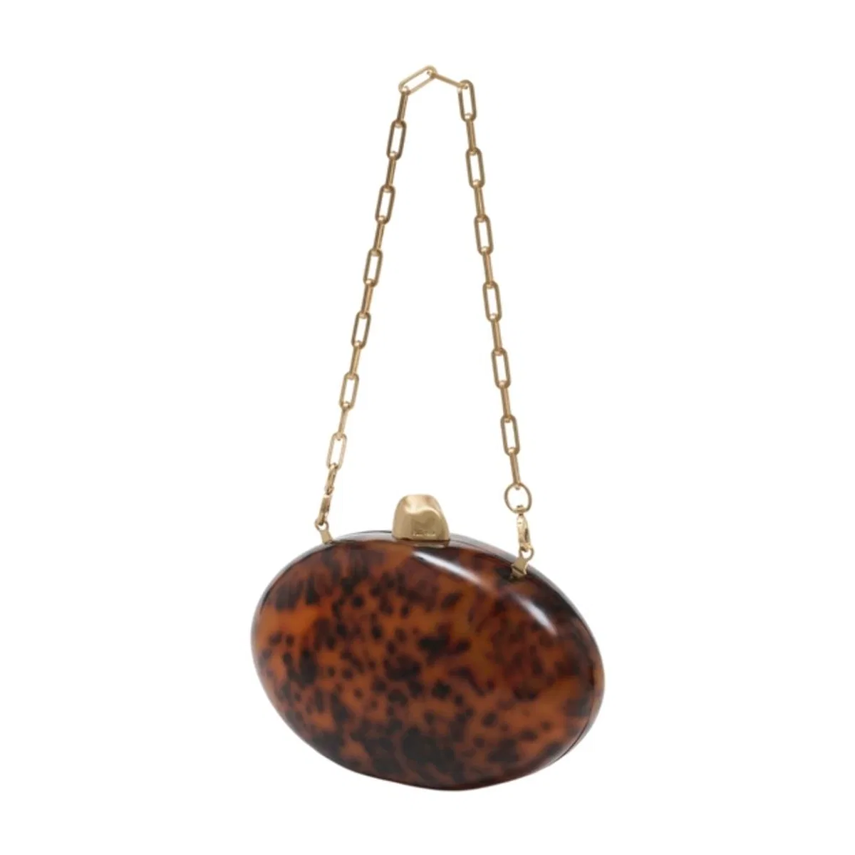Cult Gaia Brown Acrylic Clutch