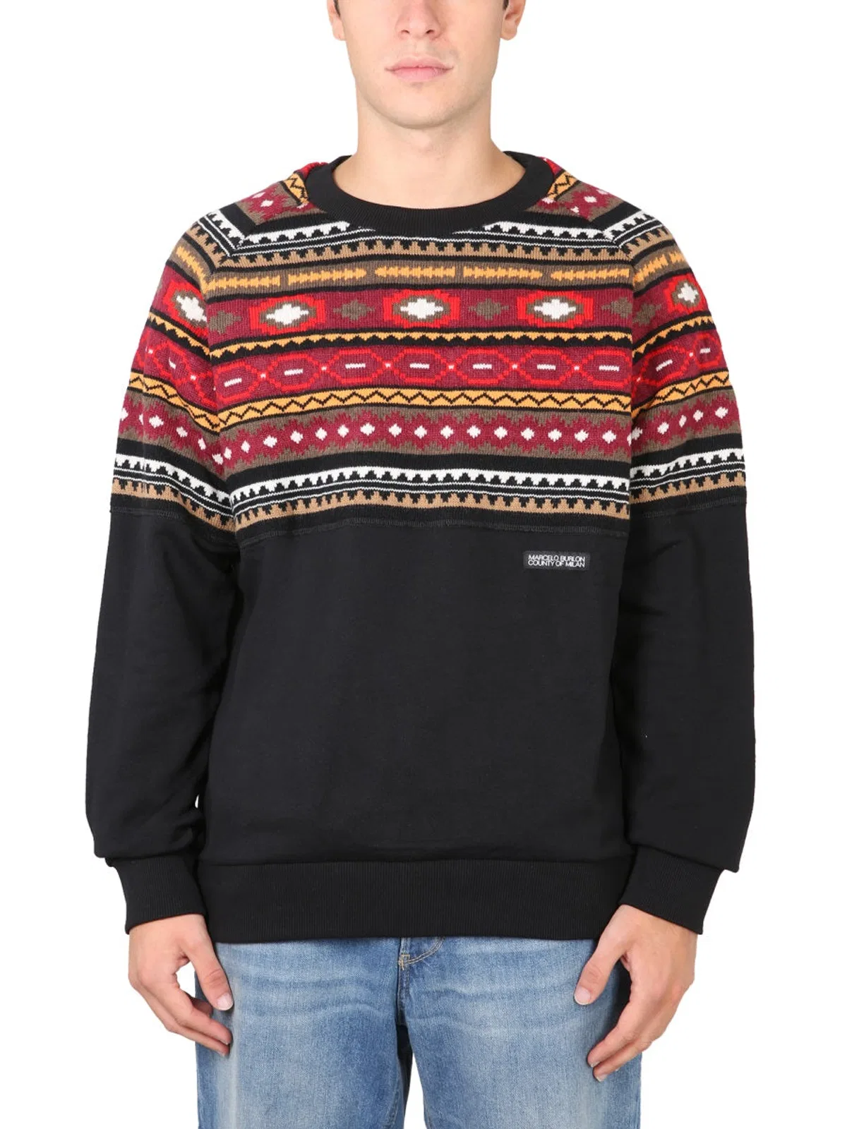 Marcelo Burlon Felpa In Lana E Cotone