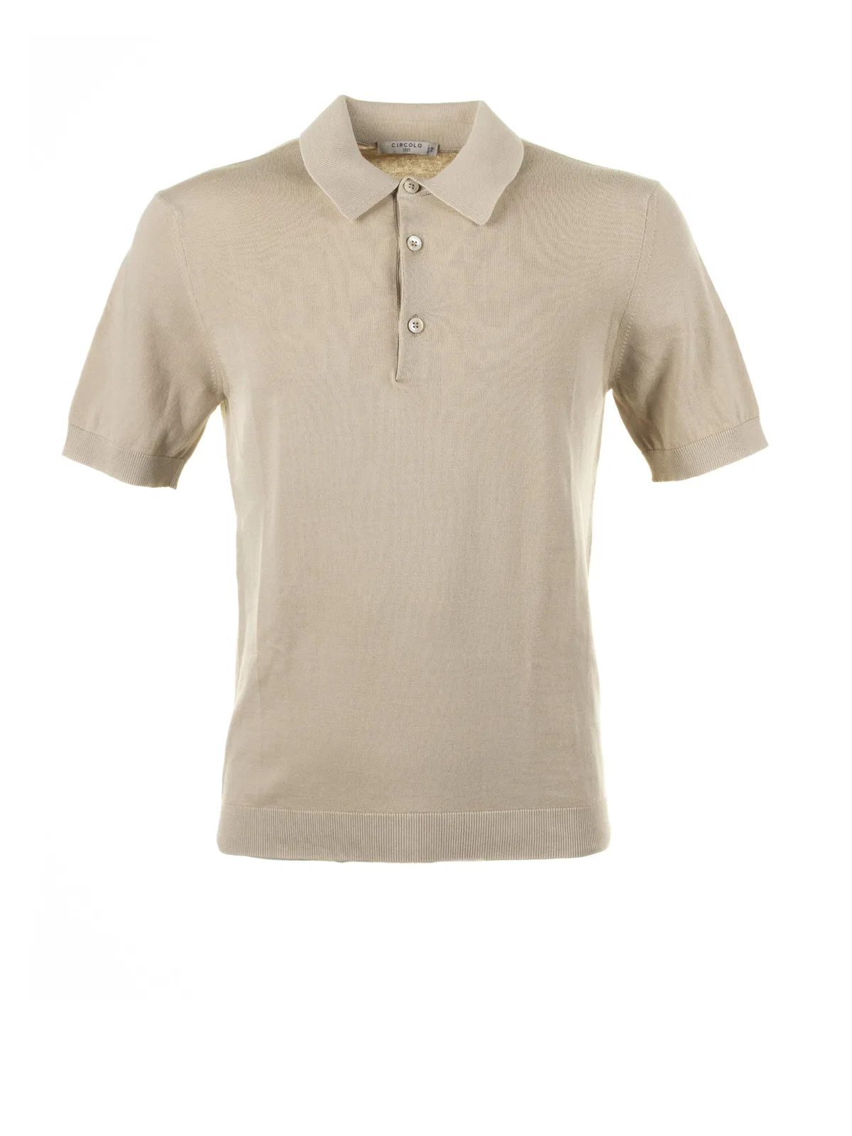 Circolo 1901 Beige Short-Sleeved Polo Shirt