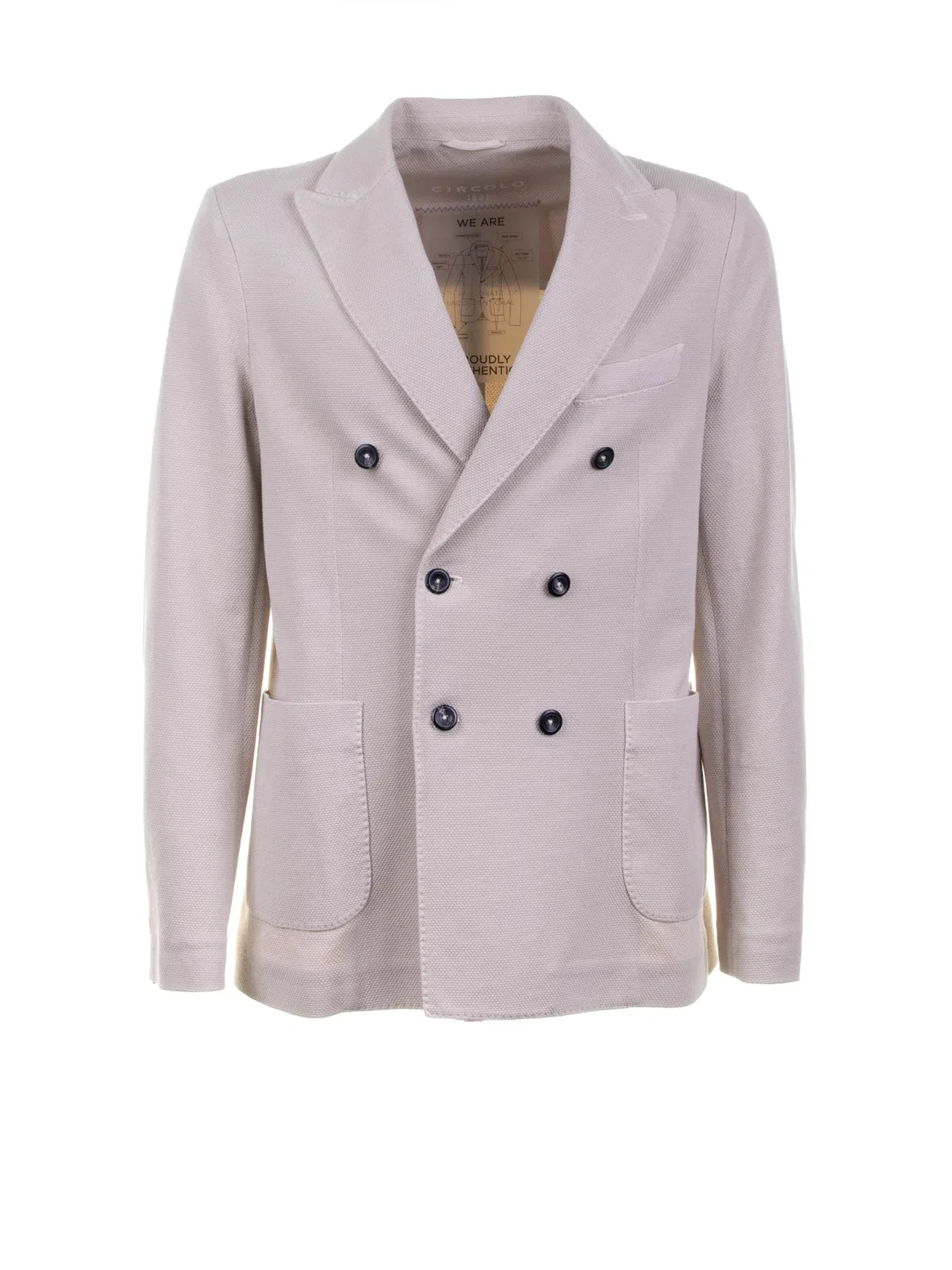 Circolo 1901 Double Breasted Coconut Oxford Jacket
