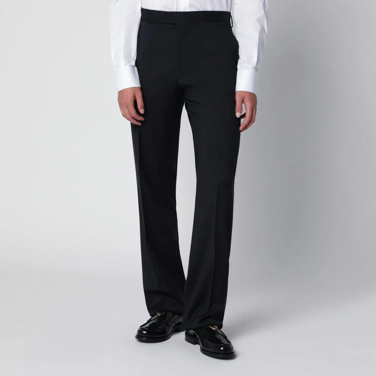 Lardini Blue Trousers In Wool
