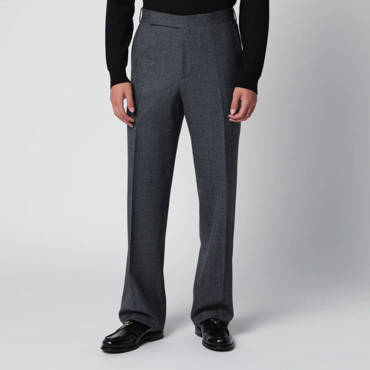 Lardini Grey Trousers In Wool
