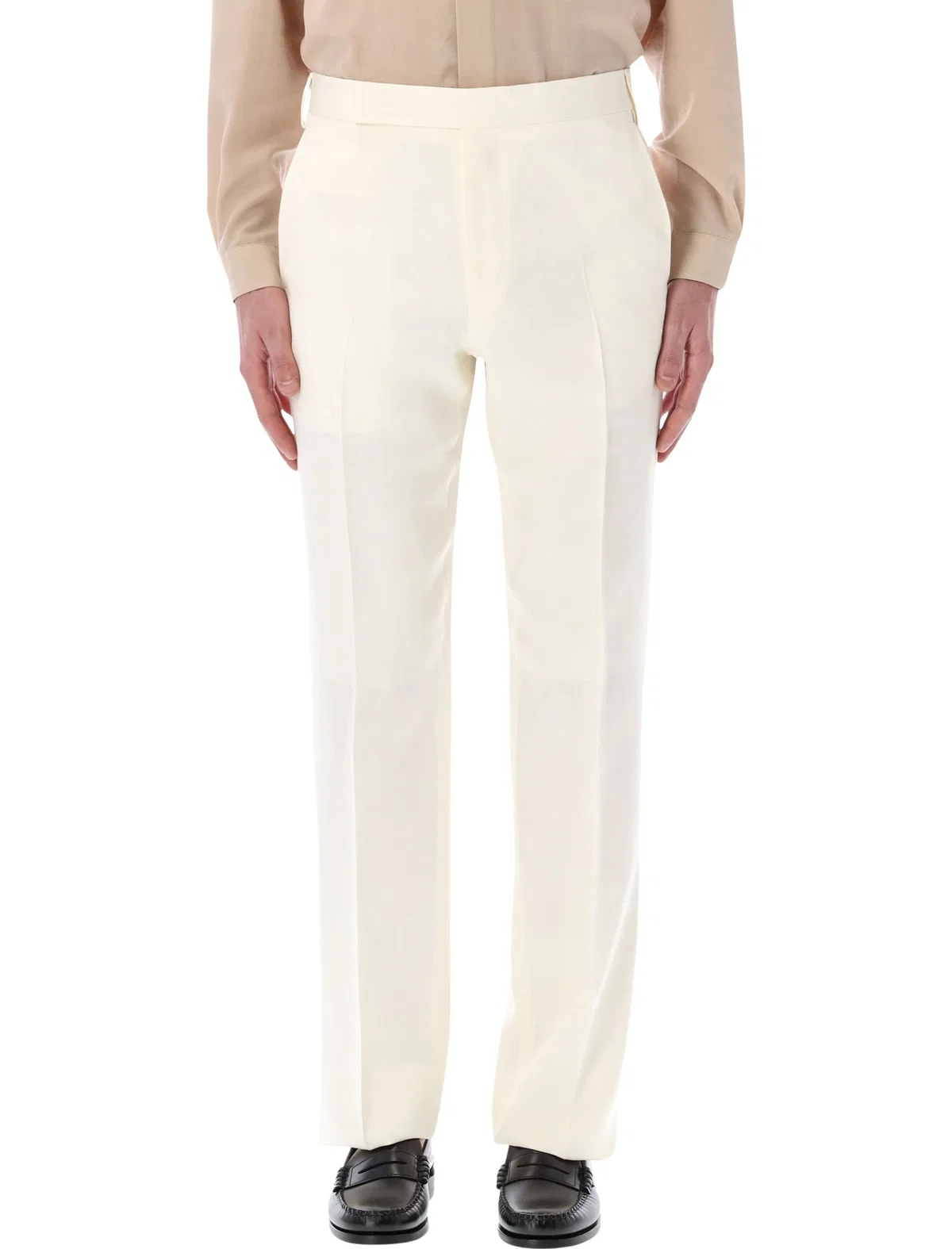 Lardini Ivory Ecovero Elegant Trousers