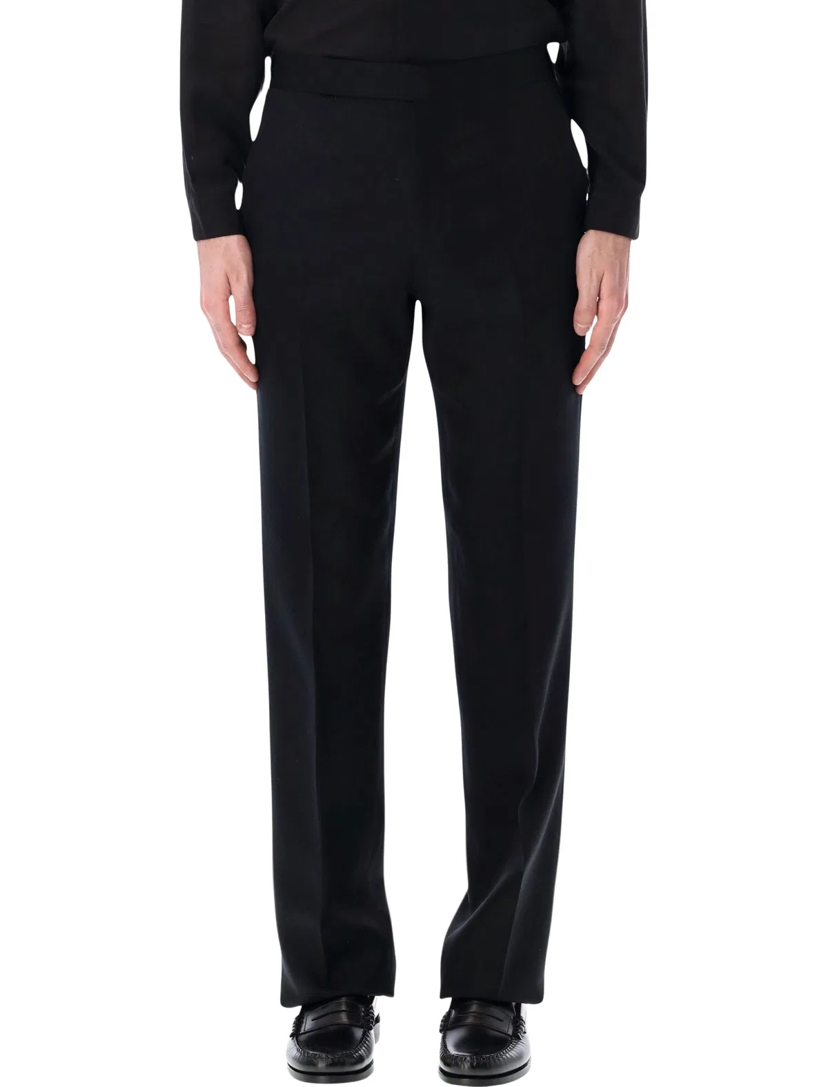 Lardini Black Ecovero Elegant Trousers