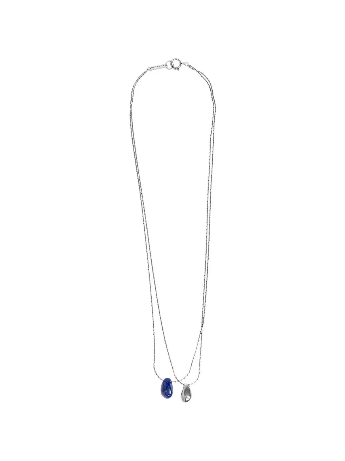 Isabel Marant Navy Silver Brass Necklace