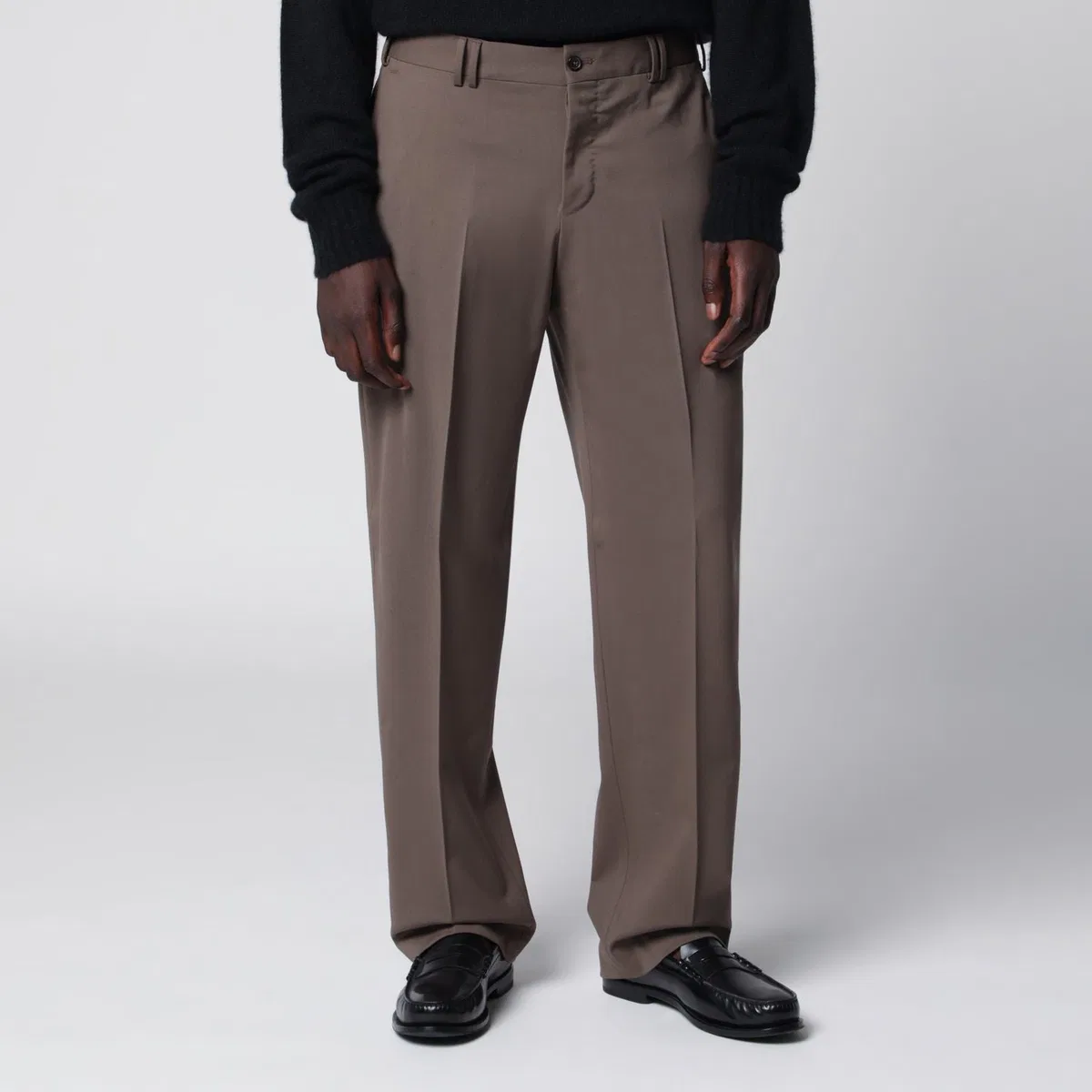 PT01 Taupe Woolblend Trousers