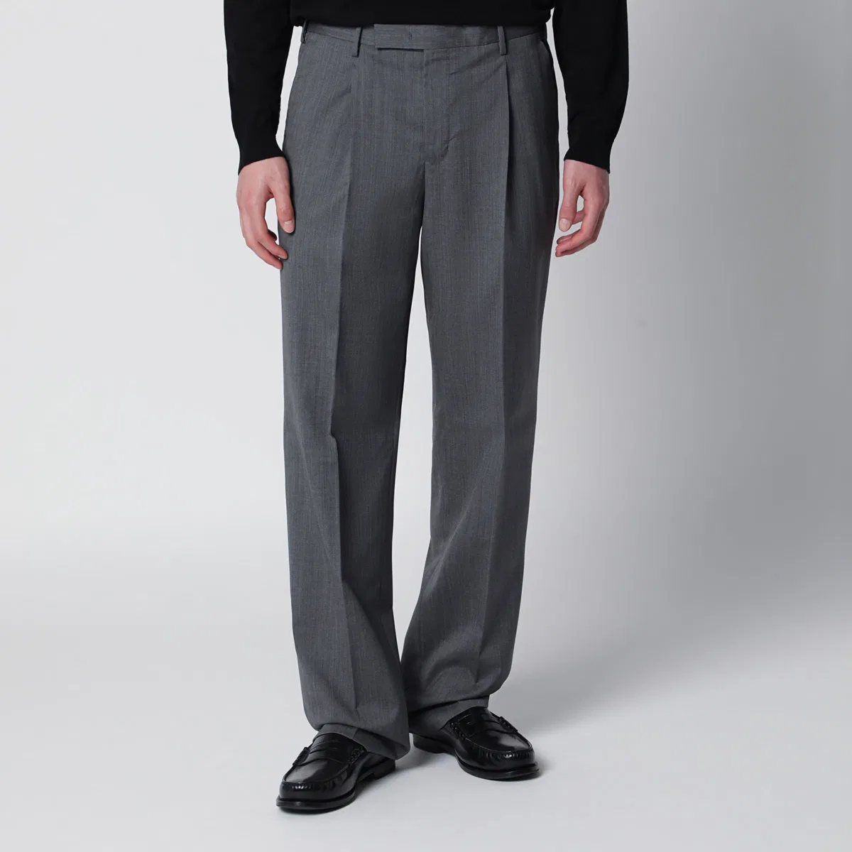 PT01 Grey Pants In Virgin Wool