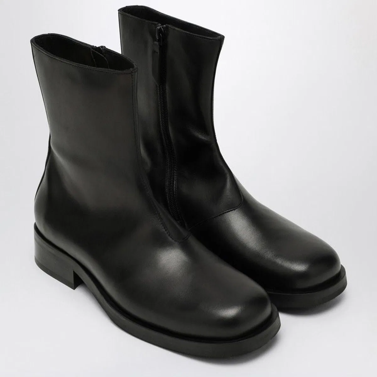Our legacy Black Leather Ankle Boot