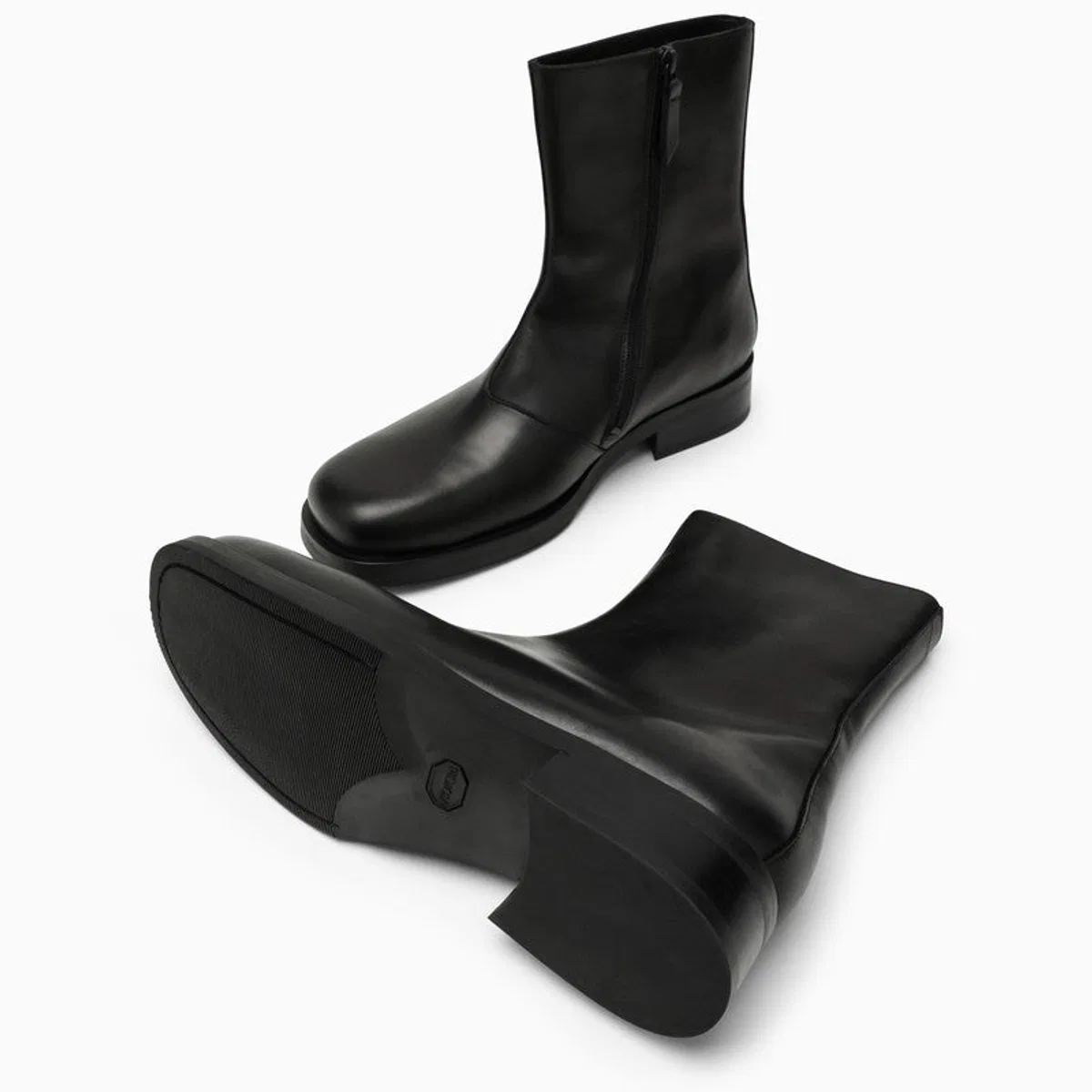 Our legacy Black Leather Ankle Boot