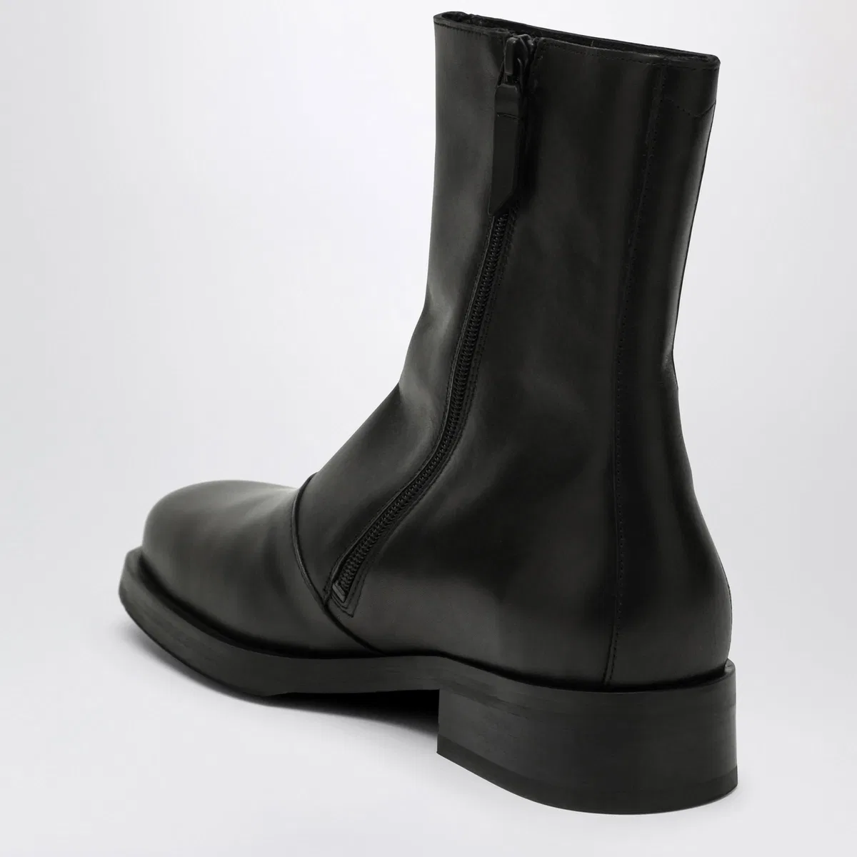 Our legacy Black Leather Ankle Boot