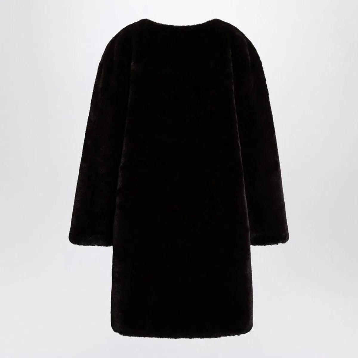 The Frankie Shop Brown Fauxfur Coat