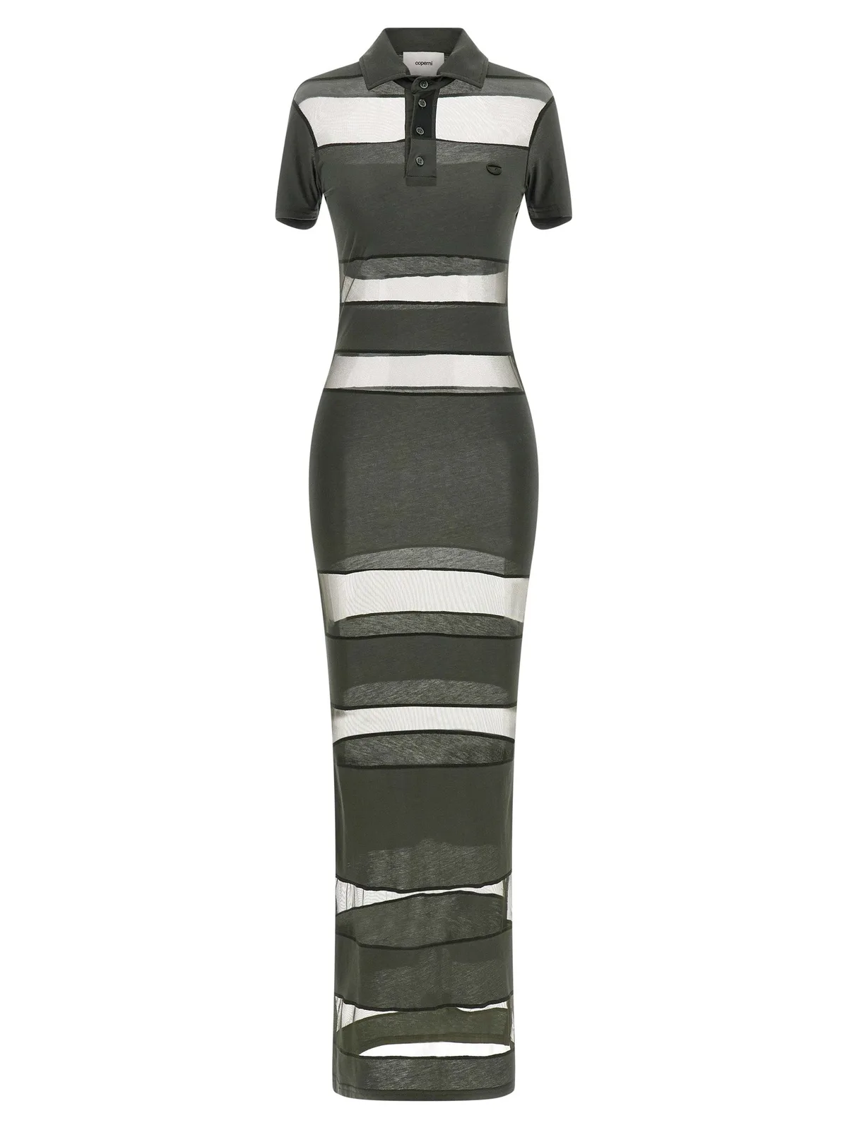 Coperni 'Striped Sheer Polo' Dress