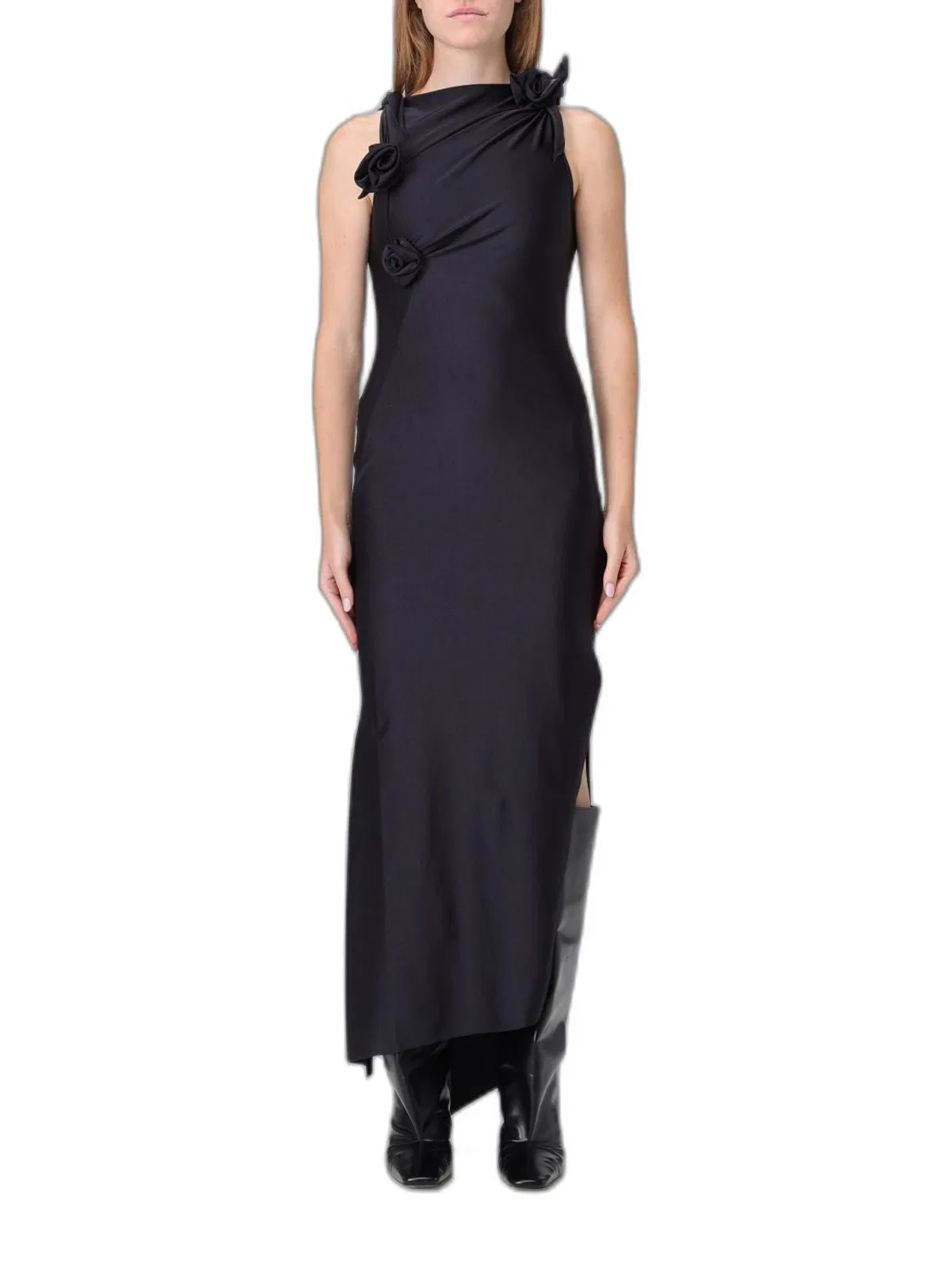 Coperni Black Sleeveless Cut-Out Dresses