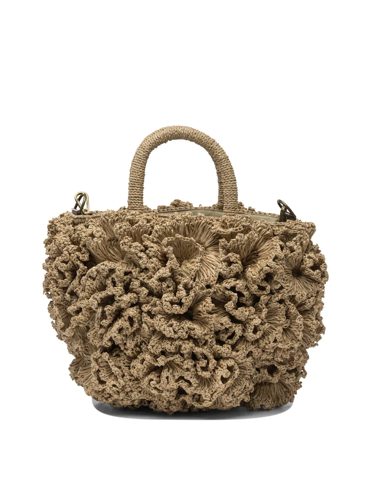 IBeliev Beige Raffia Handbag
