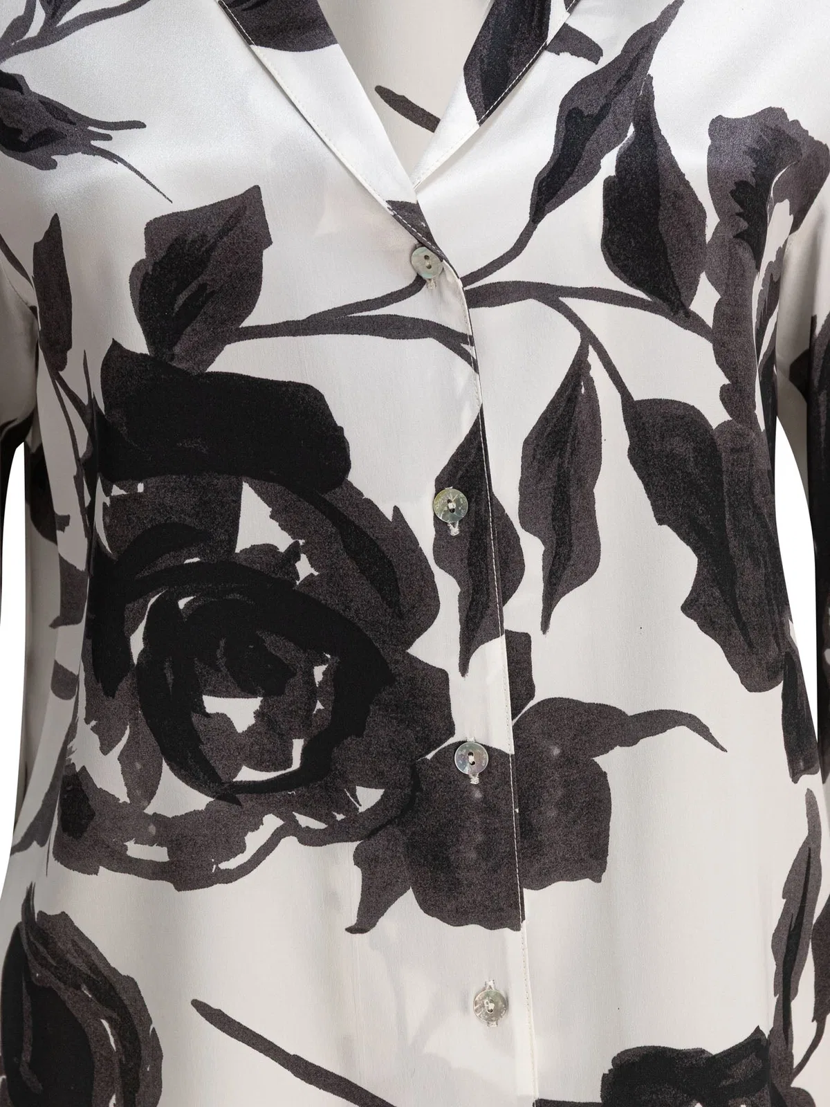 Sleep No More White Silk Shirt