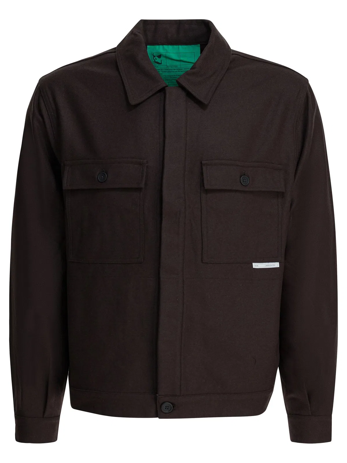 Gr10K Brown Wool Blend Jacket