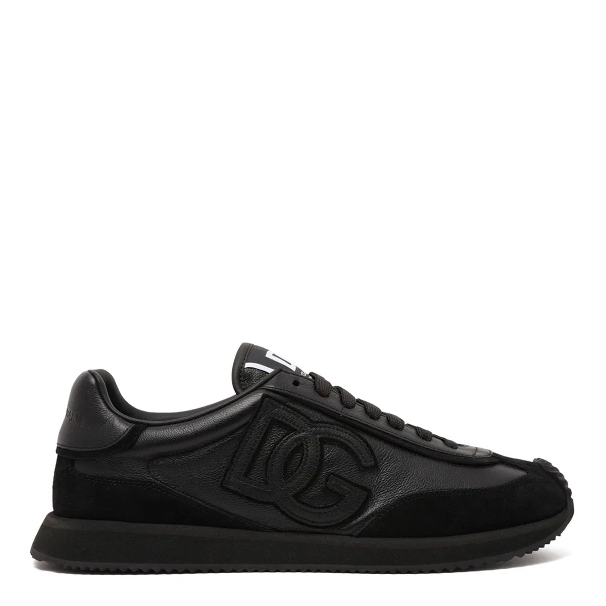Dolce Gabbana Dolce & Gabbana Black Leather Flat Shoes