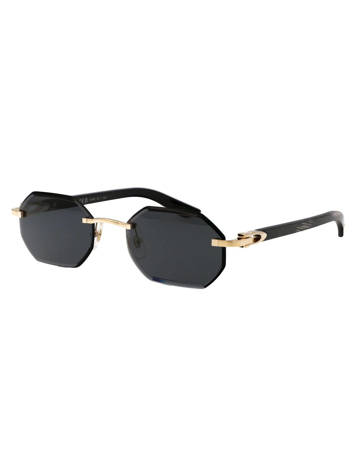 Cartier Sunglasses Ct0439s 001 Gold Black Grey 5