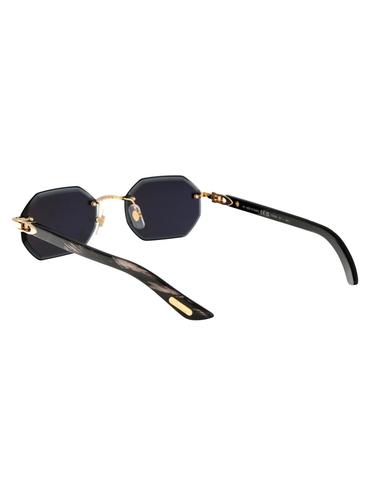 Cartier Sunglasses Ct0439s 001 Gold Black Grey 5