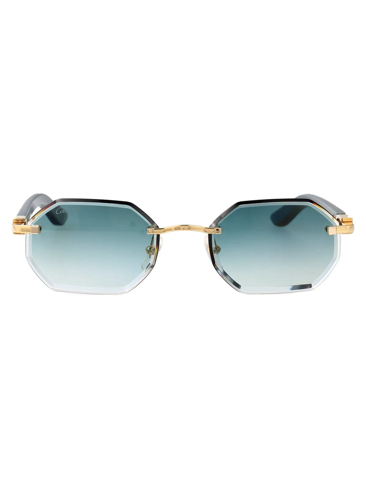 Cartier Sunglasses Ct0439s 004 Gold Green Green 