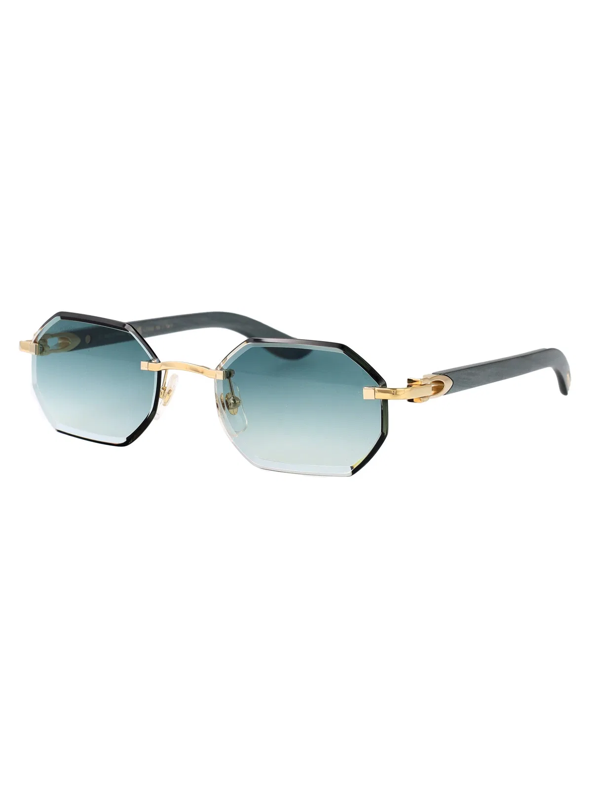Cartier Sunglasses Ct0439s 004 Gold Green Green