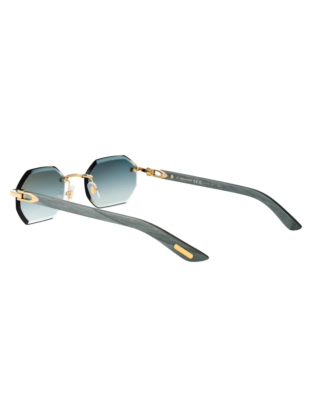 Cartier Sunglasses Ct0439s 004 Gold Green Green