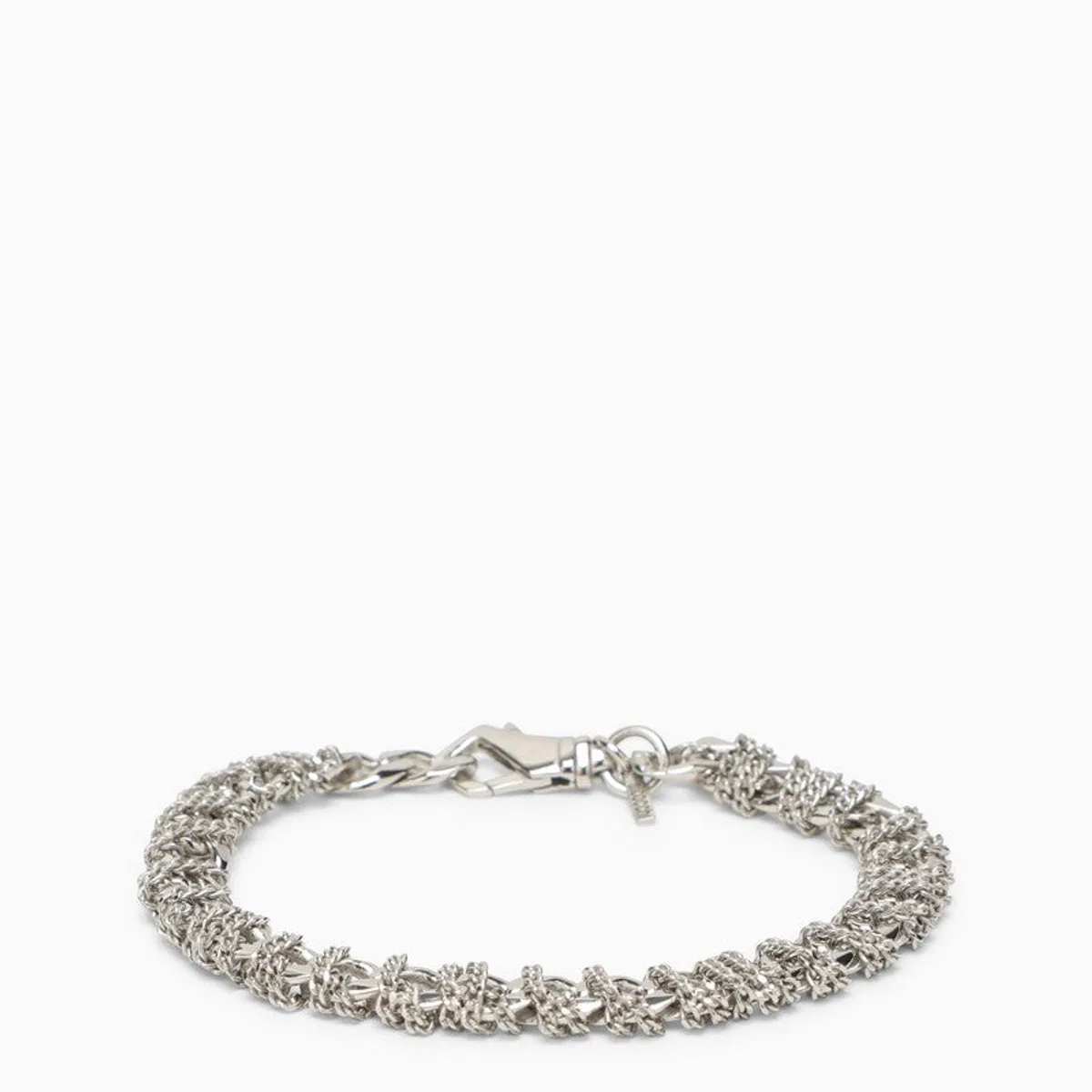 Emanuele bicocchi Silver 925 Intricate Chain Bracelet