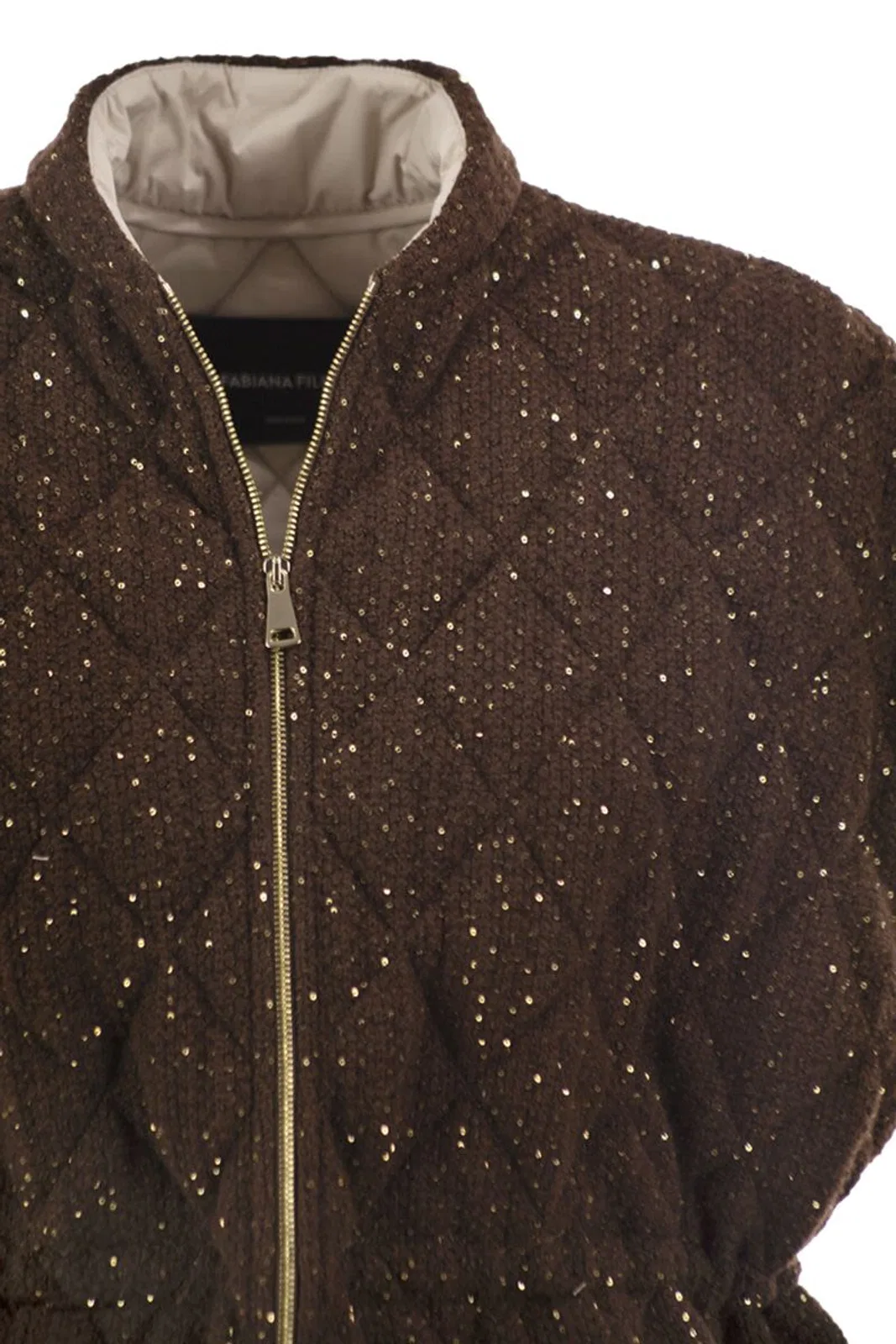 Fabiana Filippi Quilted Virgin Wool, Silk And Cashmere G