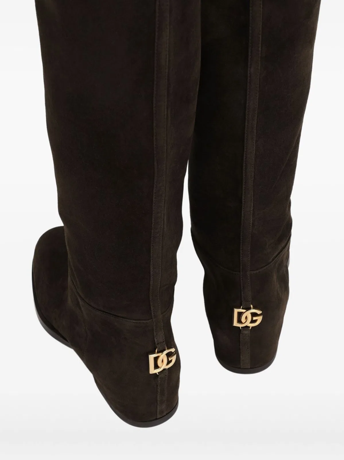 Dolce Gabbana Dolce & Gabbana Suede Boots With Logo Pl