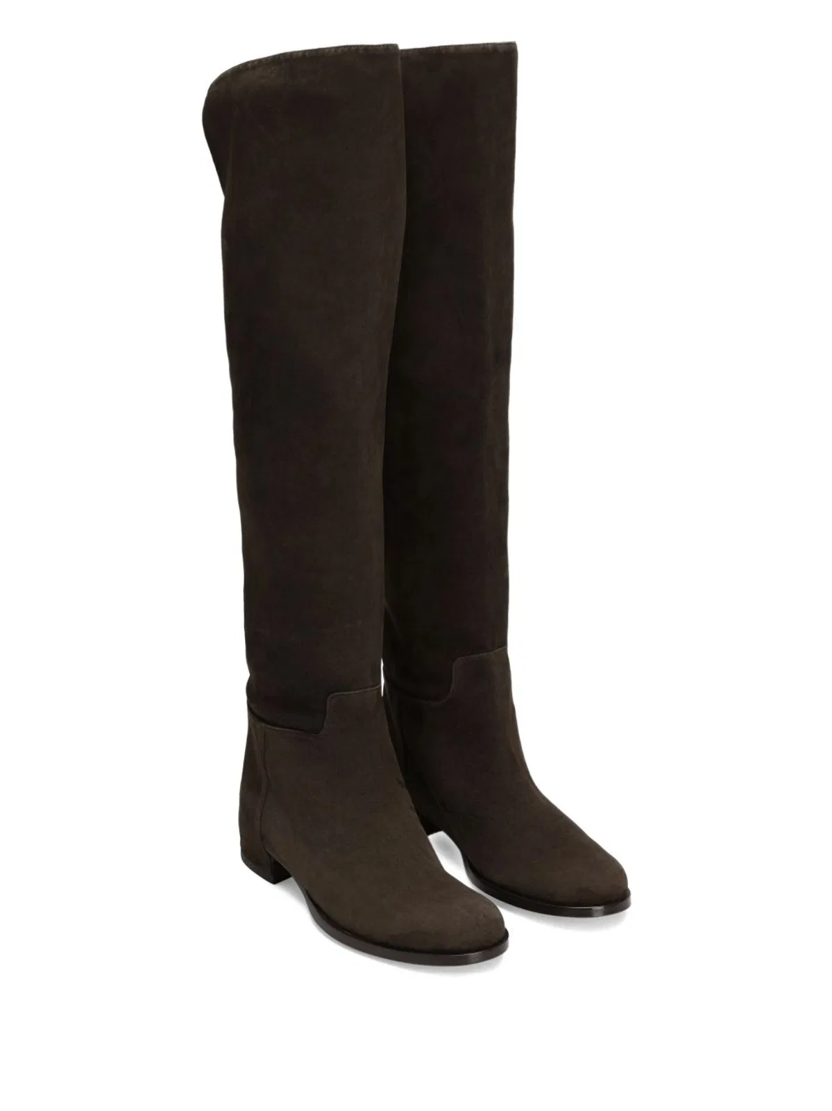 Dolce Gabbana Dolce & Gabbana Suede Boots With Logo Pl