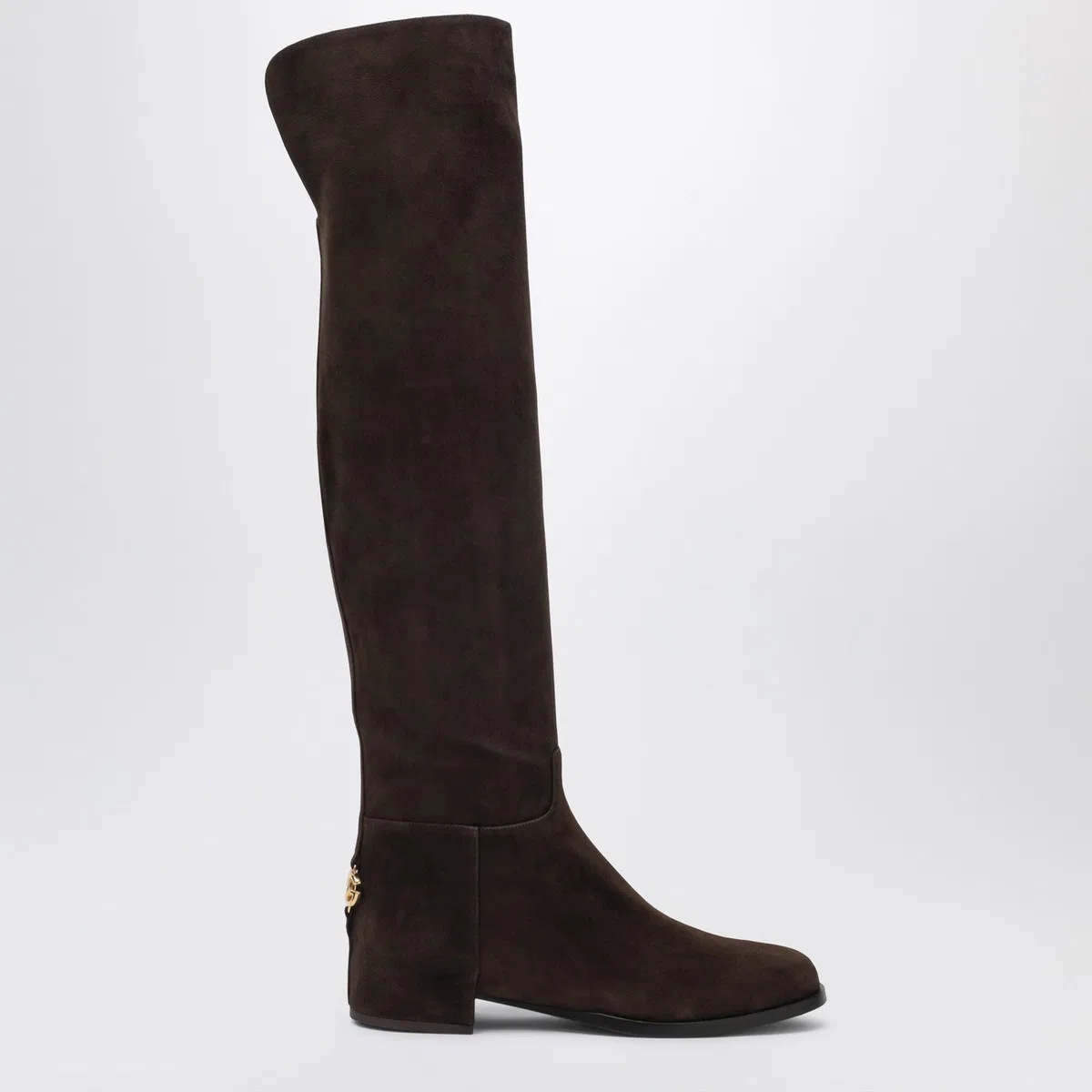 Dolce Gabbana Dolce&Gabbana High Suede Boot In Ebony B