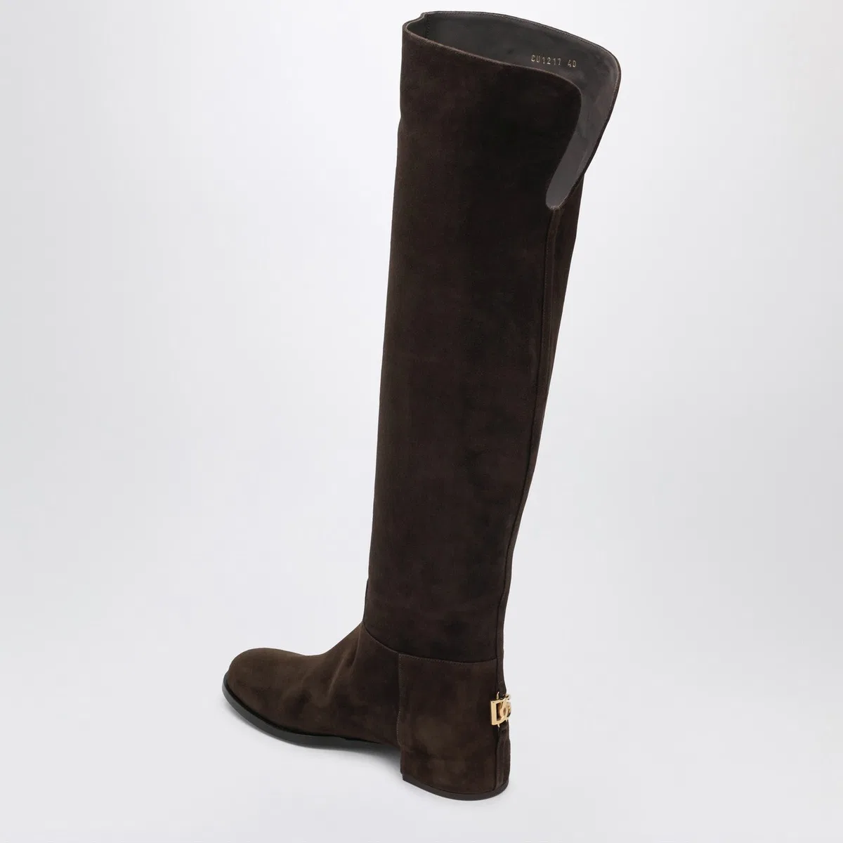 Dolce Gabbana Dolce&Gabbana High Suede Boot In Ebony B