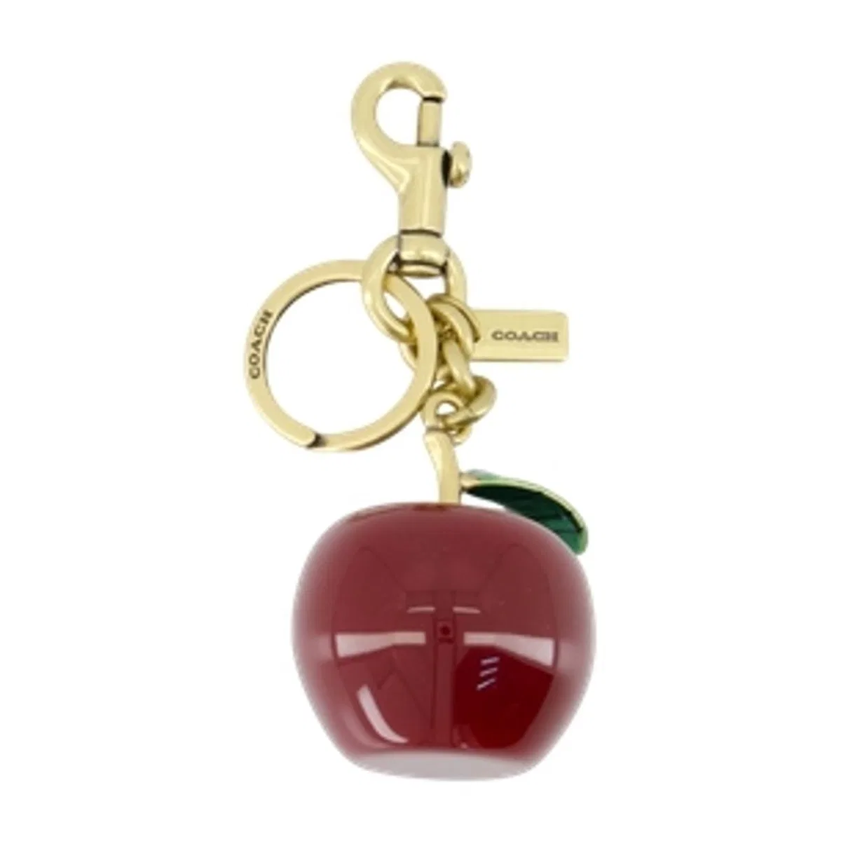 Coach Small Apple Keychain