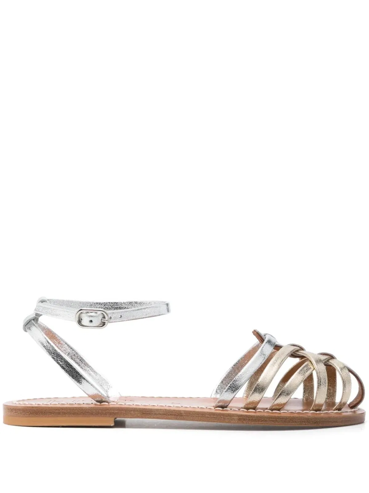 KJacques Cyrenia Two-Tone Metallic Sandals