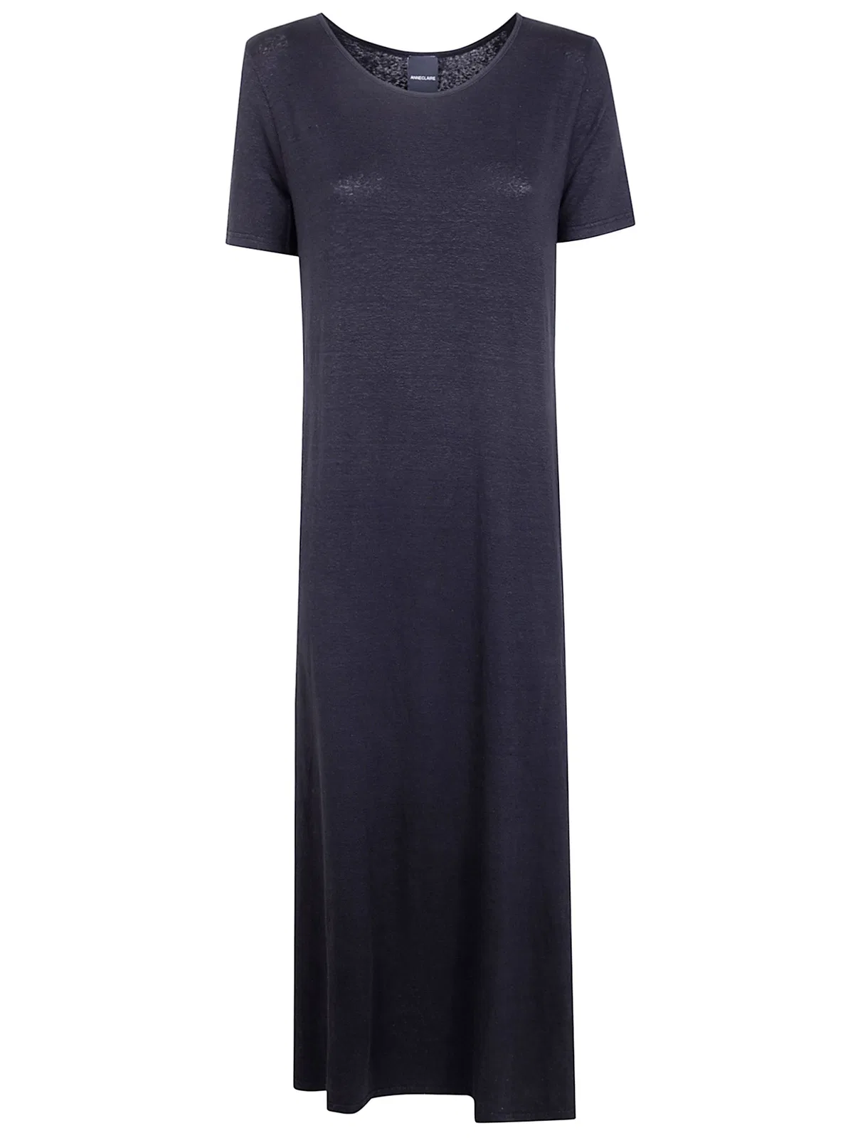Anneclaire Jersey Linen Short Sleeves Long Dress