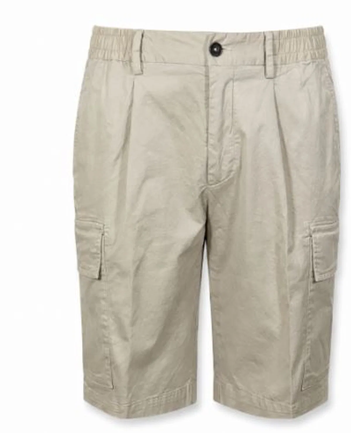 Devore Sand Beige Cotton Shorts