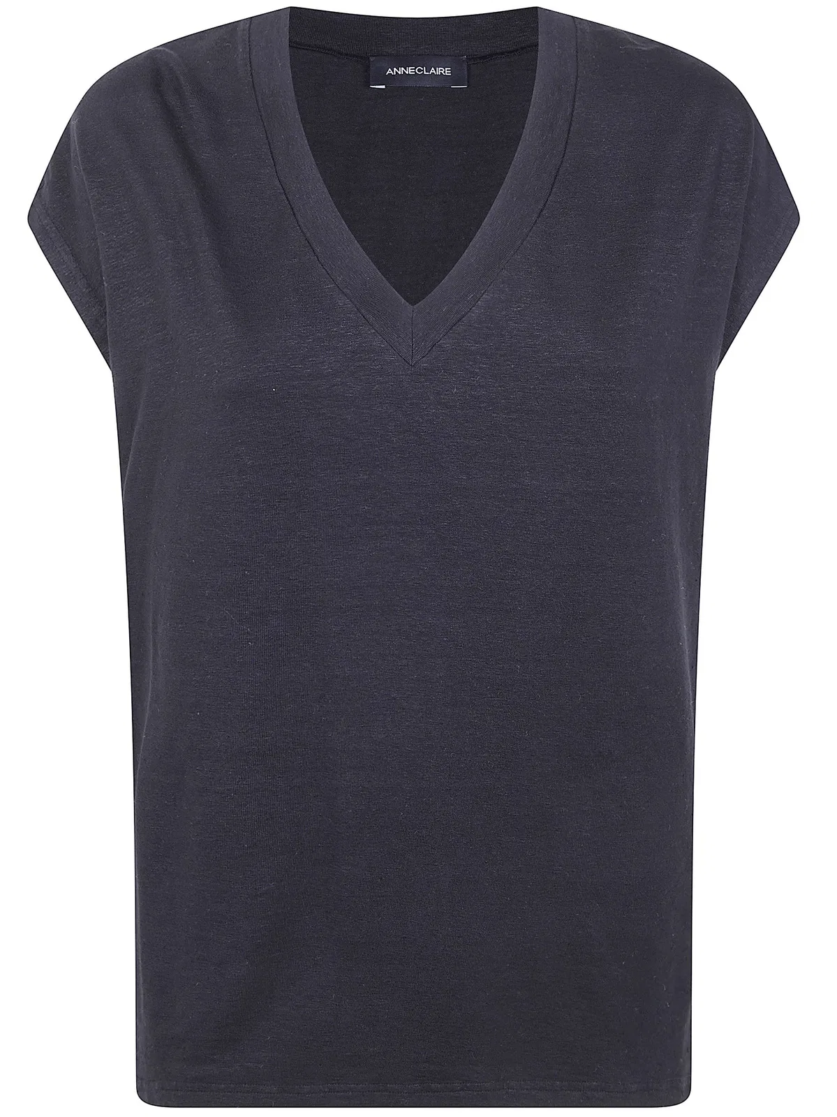 Anneclaire Short Sleeves V Neck Sweater